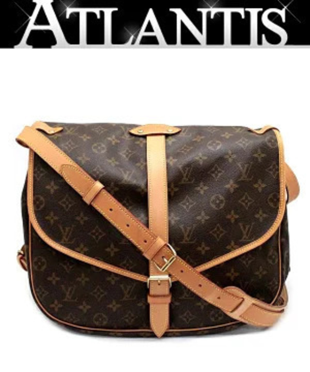 Louis Vuitton Saumur Shoulder Bag Monogram Brown